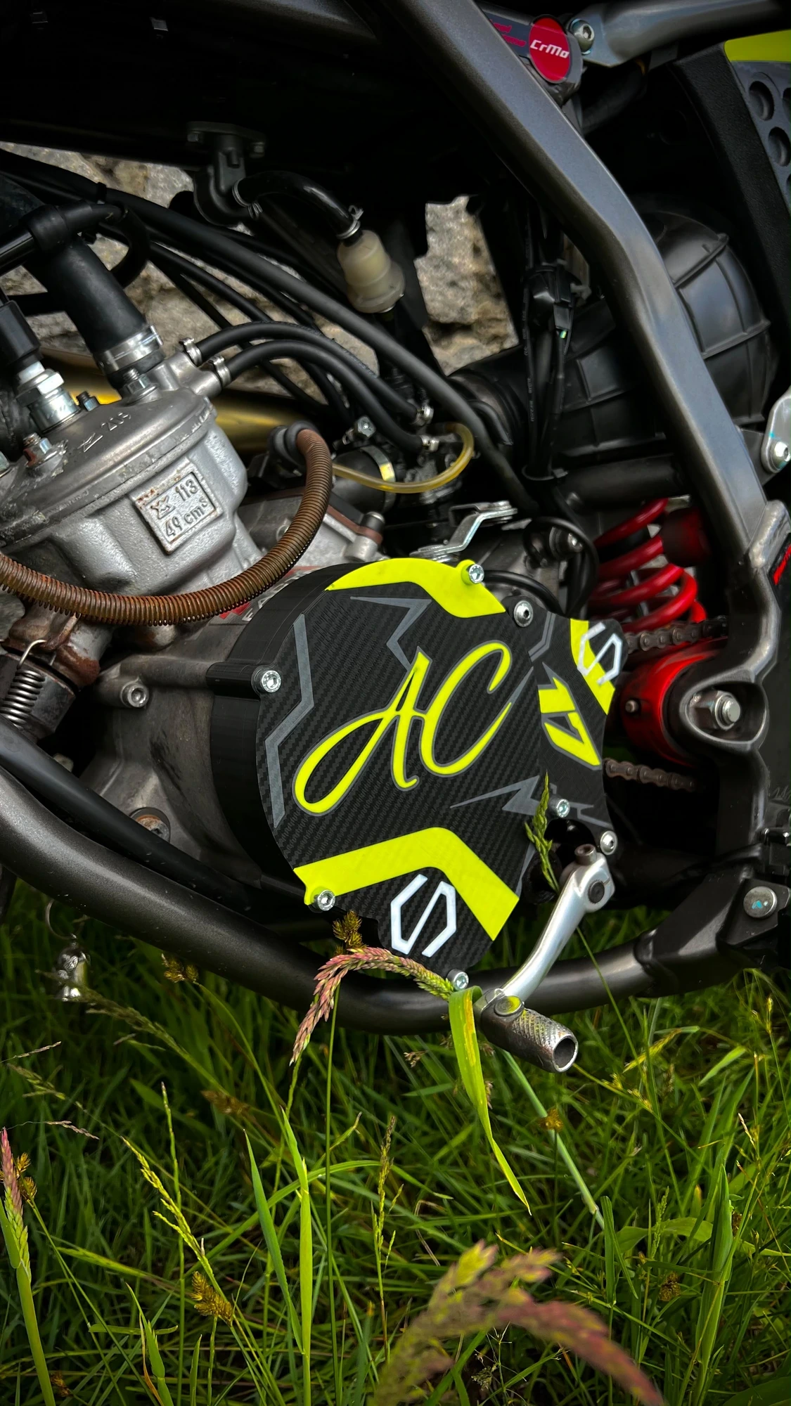 Copri carter AM6 50cc Motore Minarelli — componente moto stampato in 3D zero.forge